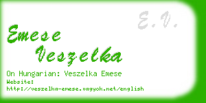 emese veszelka business card